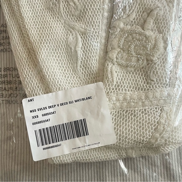 NWT Anthropologie “Not so Serious” by Pallavi Mohammed Deep V mini dress, XXS - Picture 9 of 13